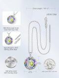 wholesale White Gold Yellow Gold Plated Sterling Silver Austrian Crystal Celtic Tree of Life Necklace-0-200