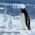 wholesale Sterling Silver Cubic Zirconia Penguin Stud Earrings for Women Christmas Gifts-0-8