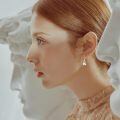 wholesale 925 Sterling Silver Cute Rabbit Head Drop Earrings Platinum Plated Rose Gold Accents-0-5
