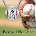 wholesale 925 Sterling Silver Baseball Player Pendant Necklace Sports s for Men & Women-0-4