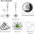 wholesale 925 Sterling Silver Gold-Plated Moonstone & Opal Starburst Leverback Drop Earrings-0-28
