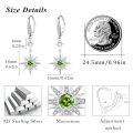 wholesale 925 Sterling Silver Gold-Plated Moonstone & Opal Starburst Leverback Drop Earrings-0-28