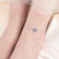 wholesale 925 Sterling Silver Hummingbird Charm Bracelet With Blue Purple Enamel Detail-0-1