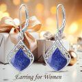 wholesale 925 Sterling Silver Teardrop White Opal Dangle Earrings for Women-0-20