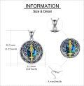 wholesale 925 Sterling Silver Metal Norse Pendant with Sword and Dragon Design - Viking Jewelry for Men & Women-0-3