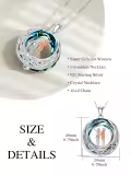 TOUPOP Sterling Silver Celtic Sister Necklace For 2 Friendship Gift-0-3
