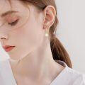 wholesale 14k Gold Drop Earrings With White Pear Moonstone And Crystal-0-1