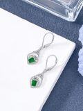 wholesale 925 Sterling Silver Green Jade Irish Beer Celtic Knot Drop Earrings for Women St Patricks Day Gifts-0-1