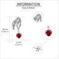 wholesale Sterling Silver Skull Skeleton Hand Drop Earrings Gothic Christmas Jewelry Gifts for Women-0-13