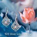 wholesale Sterling Silver Sterling Silver Floral Dangle Earrings with Rose Sunflower Lotus Hummingbird Bee Design-0-1