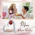 wholesale Birthday Gifts For Mom 925 Sterling Silver Heart Mom Necklace Birthstone Jewelry Mother's Day Christmas For Women Mother Grandma -0-2