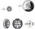 wholesale 925 Sterling Silver Wolf Head Round Stud Earrings with Rune Design for Men & Women-0-4