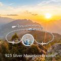 wholesale 925 Sterling Silver Mountain Abalone Shell Cross Charm Chain Bracelet-0-1