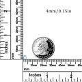 wholesale 925 Sterling Silver Round Blue Moonstone Stud Earrings For Women-0-3