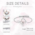 wholesale 925 Sterling Silver Axolotl Charm Bracelet - Cute Animal Jewelry for Women-0-3