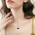 wholesale 925 Sterling Silver Black Onyx Gold Accented Mountain Pendant Necklace for Nature Enthusiasts-0-4