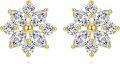 wholesale 14K Gold Princess Cut Emerald Stud Earrings for Women - Birthday & Christmas Gifts-0-0