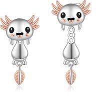 wholesale 925 Sterling Silver Axolotl Dangle Earrings for Women Girls Birthday Gifts Jewelry Accessories-Axolotl