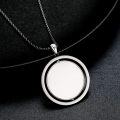 wholesale 925 Sterling Silver Phoenix Locket Necklace with Rotatable Coin for Men & Women - Birthday/Christmas Gift (22 Chain)-0-4