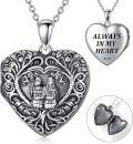 wholesale TOUPOP Heart Shaped Friendship Sisters Locket Necklace Always My Sister Forever My Friends Photo Locket Pendant Necklace Sterling Silver Family Tree Of Life Jewelry Christmas Gifts For Best Friend -0-0