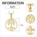 wholesale 14K Gold Tree Of Life Pendant Necklace For Women Fine s-0-3