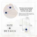 wholesale 925 Sterling Silver Lapis Lazuli Long Chain Drop Dangle Threader Earrings for Women-0-5