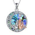 wholesale 925 Sterling Silver Mermaid and Star Moon Pendant Necklace for Sisters' Gifts-0-0