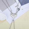 wholesale TOUPOP Customize Heart Bff Necklace 925 Sterling Silver Personalized Engraved 2-8 Names Pendant Christmas Birthday Gifts Puzzle Matching Jewelry For Women Friends -0-2