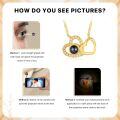 wholesale TOUPOP Custom Photo Necklace - Personalized Infinite/tree Of Life/sunflower/love Heart Picture Projection Pendant - Customized Portrait Jewelry - Anniversary Mothers Day Memorial Gifts -0-3