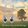 wholesale 925 Sterling Silver Earrings Wholesale With Green Forest Design-0-2