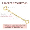 wholesale 10k Yellow Gold Extender Chain 1/2/3/4/5 with Double Spring Clasp-0-1