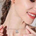 wholesale 925 Sterling Silver Celtic Moon Triquetra Pendant Necklaces for Women Irish Good Luck s 36 Chain-0-2