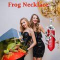 wholesale  Sterling Silver Quartz Frog Pendant Necklace Gift for Women Mom -0-30
