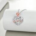 wholesale TOUPOP Gifts For Daughter Sterling Silver Daughter Necklace With Rose Flower -0-3