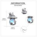 wholesale 925 Sterling Silver Moonstone Pendant - Enchanted Forest Themed  for Her-0-4