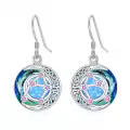 TOUPOP Sterling Silver Crystal Zodiac Libra Constellation Earrings-0-0