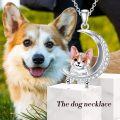 wholesale 925 Sterling Silver Corgi Moon Pendant Necklace, Hypoallergenic, Tarnish-Resistant, 20mm Cute Pet Jewelry for Christmas Gifts-0-4