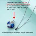 wholesale S925 Sterling Silver Heart Urn Necklace with Blue Austrian Crystals Love You Forever Engraved Pendant (Includes Funnel & Pin)-0-2