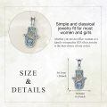 wholesale 925 Sterling Silver Hamsa Hand with Daisy and Evil Eye Star of David Chai Pendant Lucky Charm Necklace for Women & Men-0-3