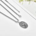 wholesale 925 Sterling Silver Saint Michael Angel Protect Us Mens Medallion Chain Necklace-0-2