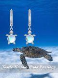 wholesale 925 Sterling Silver Turtle Moonstone Drop Earring Gift for Her-0-5