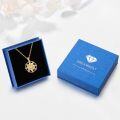 wholesale Gold-Plated 925 Sterling Silver Sunburst Apollo Celestial Pendant Necklace-0-5