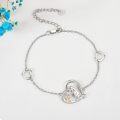 wholesale 925 Sterling Silver Cute Heart Dinosaur Sweet Bracelet with Exquisite Jewelry – Nickel-Free, Lead-Free, Cadmium-Free-0-1