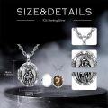 wholesale Sterling Silver Photo Locket Saint Pendant Necklace Religious Jewelry Gift-0-4