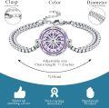wholesale 925 Sterling Silver Compass Charm Bracelet with Chain - Adjustable Size s for Women-0-23