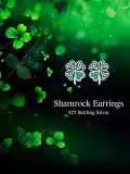 wholesale 925 Sterling Silver Green Clover Celtic Knot Stud Earrings Wholesale for Women Girls St Patrick's Day Gifts-0-5