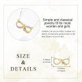 wholesale 14k Infinity Necklace Wholesale With Heart Lab Diamond Pendant And Gold Chain Elegance-0-1
