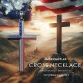 wholesale  American Flag Cross Pendant Necklace with 3MM Cuban Link Chain (24)-0-5