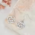 TOUPOP Sterling Silver Celtic Knot Dangle Earrings Irish Jewelry Gift-0-2