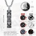 wholesale 925 Sterling Silver Oxidized Viking Valknut Rune Urn Pendant Necklace Cremation Memorial Keeper-0-3